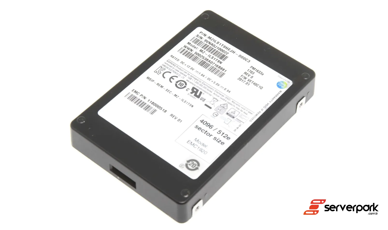EMC 1.92TB 2.5' SAS SSD - PN: 118000518
