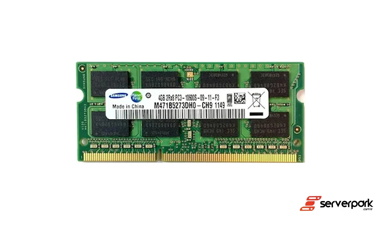 Samsung 4 GB 2Rx4 PC3 10600R R-DIMM DDR3 REG ECC PN: M393B5273CH0-YH9