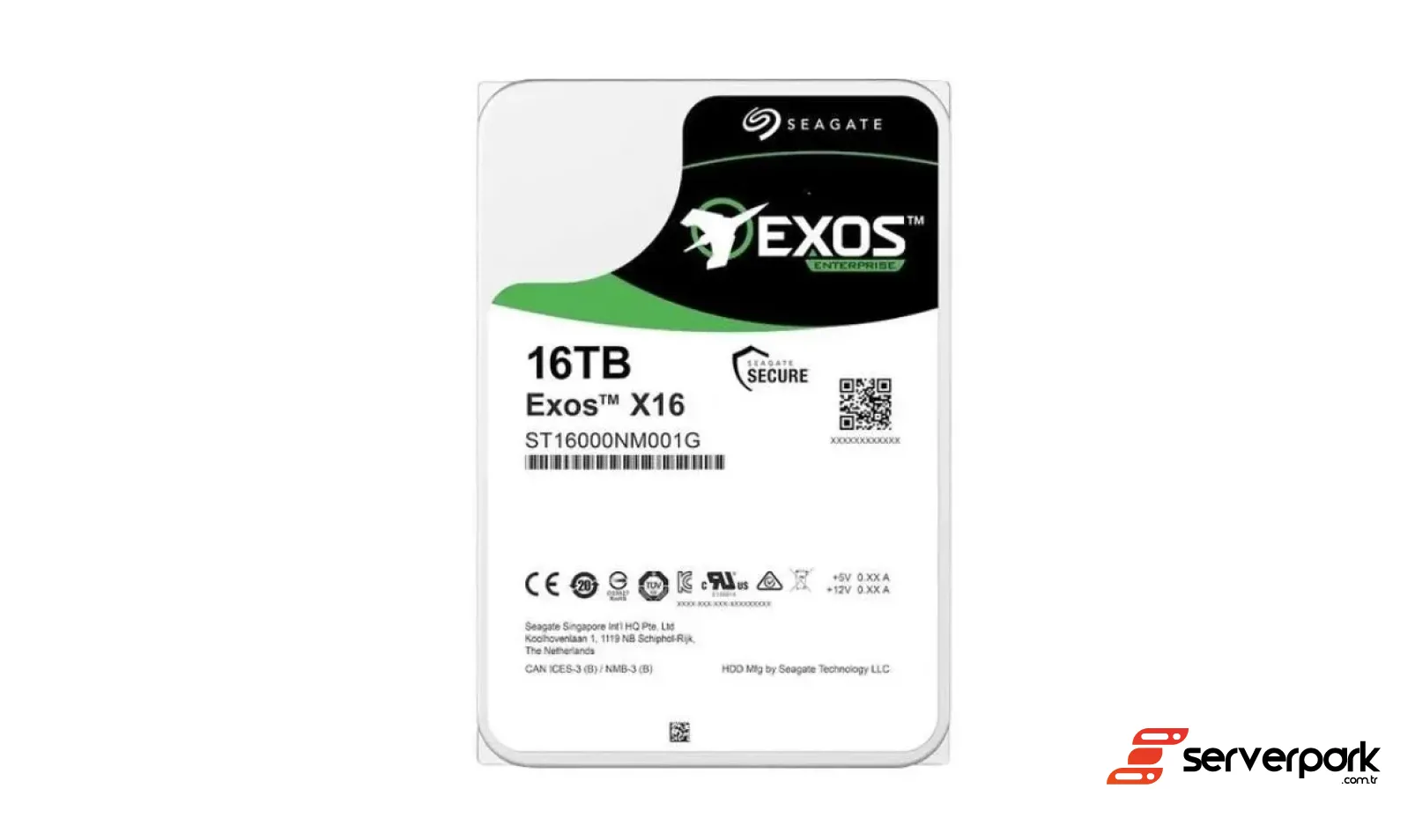 Seagate Exos X18 16TB 3.5' SATA Hard Disk - PN: ST16000NM000J