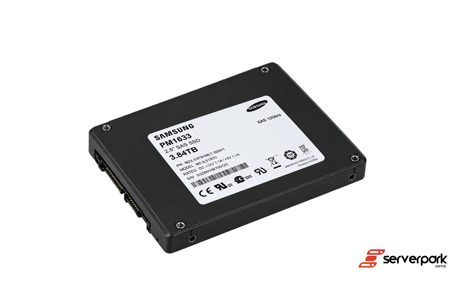 3.84TB Samsung PM1633a SAS SSD - PN: MZILS3T8HMLH