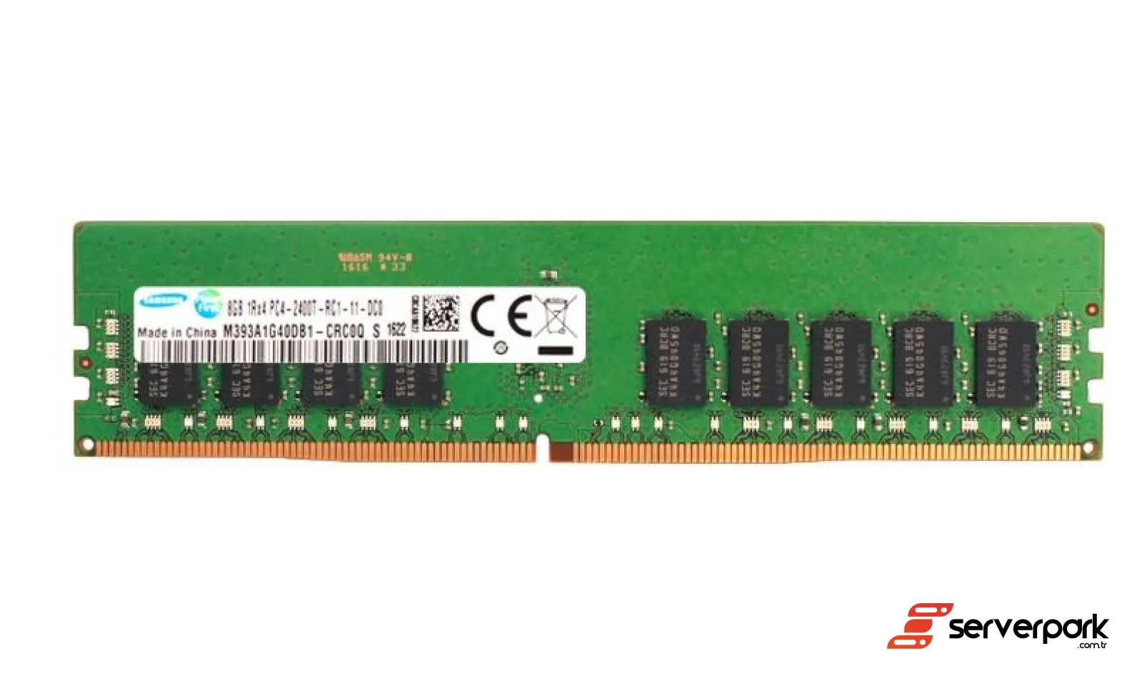 Samsung 8GB 1Rx4 PC4 2400T R-DIMM DDR4  REG ECC PN: M393A1G40DB1-CRC
