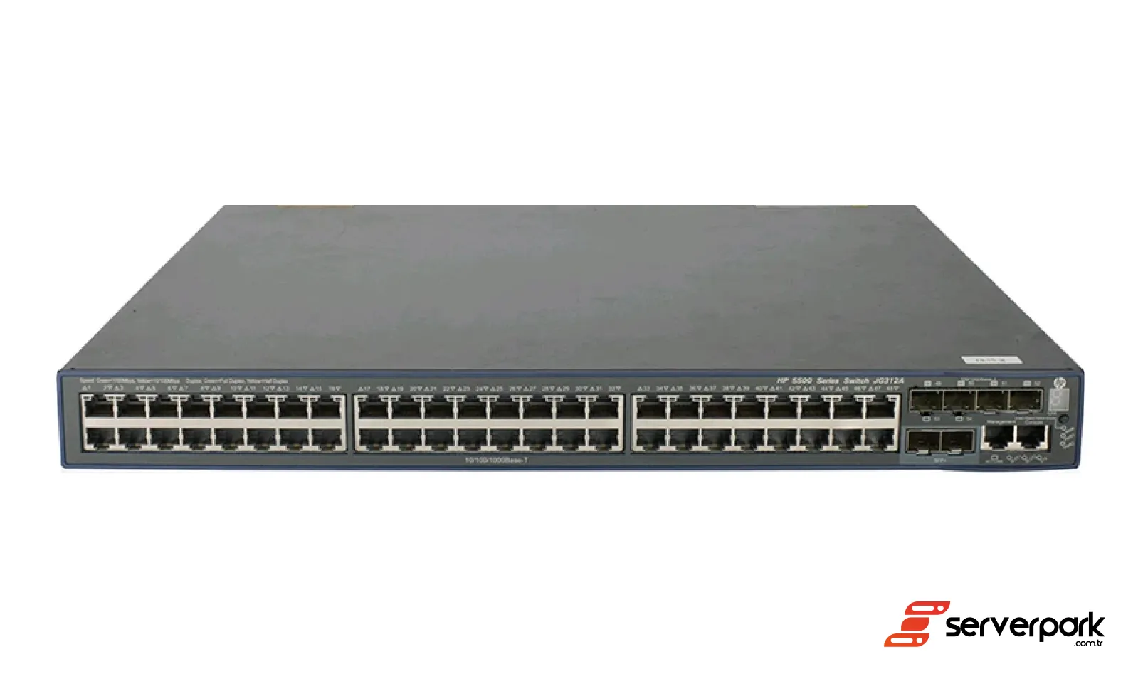 HP 5500 JG542A 48x 1Gb RJ-45 PoE, 4x 1Gb SFP, 2x 10Gb SFP+ 2xPSU - PN: ##SWI-HPE-5500 / JG542A
