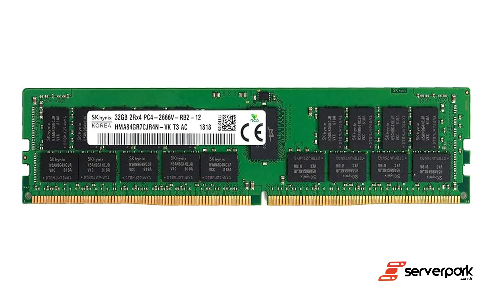 SK hynix 32GB 2Rx4 PC4-2666V R-DIMM DDR4 REG ECC - PN: HMA84GR7CJR4N-VK