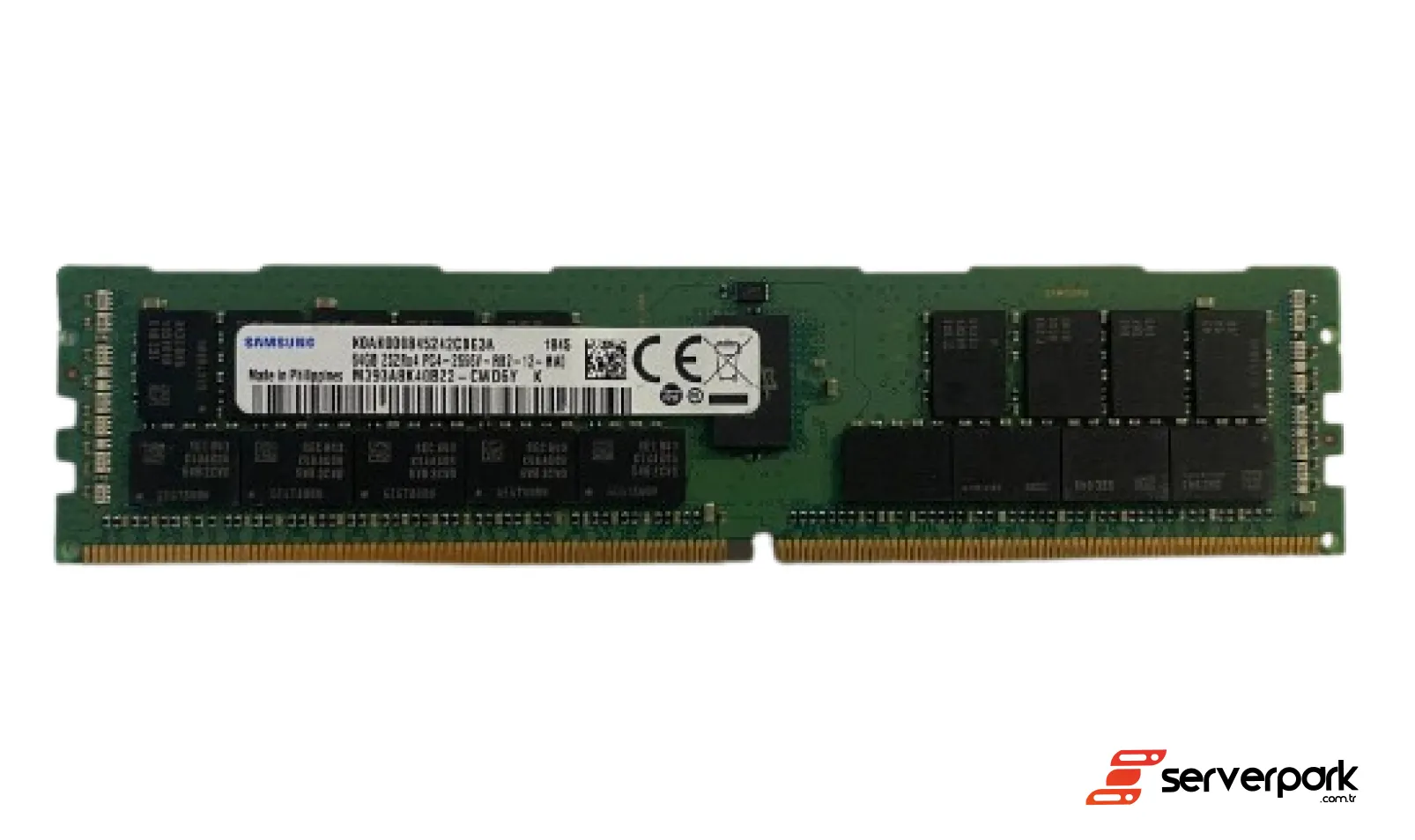 SAMSUNG 64GB 2Rx4 PC4-2666V RDIMM DDR4 ECC - PN: M393A8K40B22