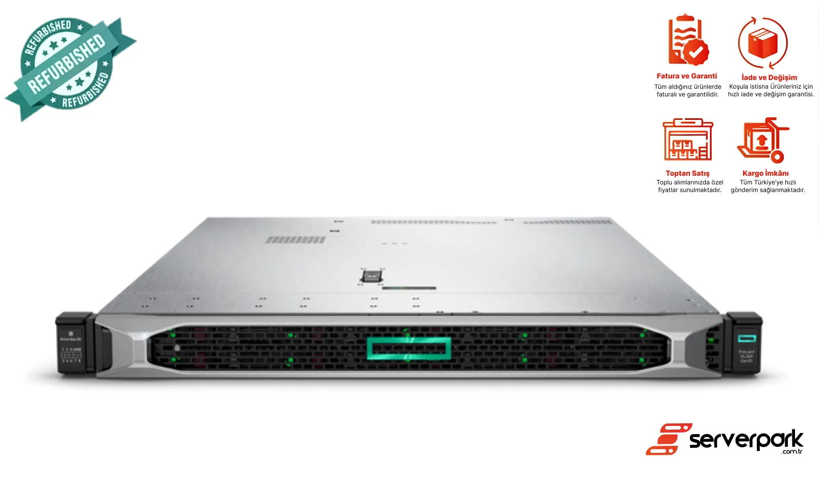 HP DL 360 GEN10 / 2 x Platinum 8173M ( 112 Core ) / 256GB DDR4 / Universal Raf Kızak