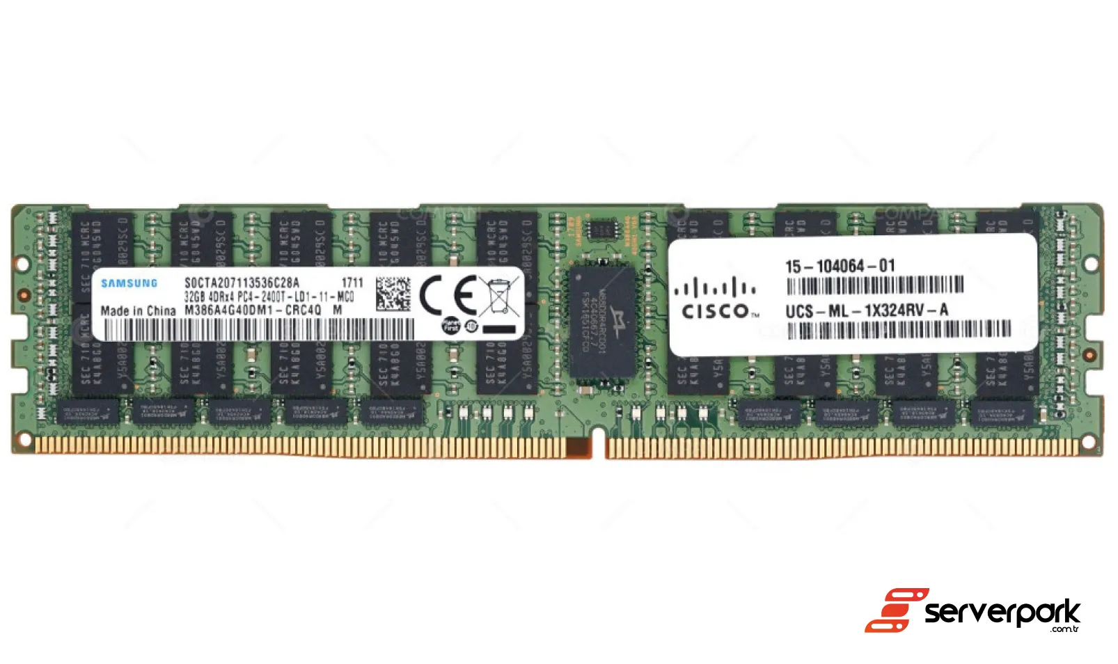 Cisco 32GB 4DRx4 PC4 2400T LR-DIMM DDR4  ECC PN: 15-104064-01 