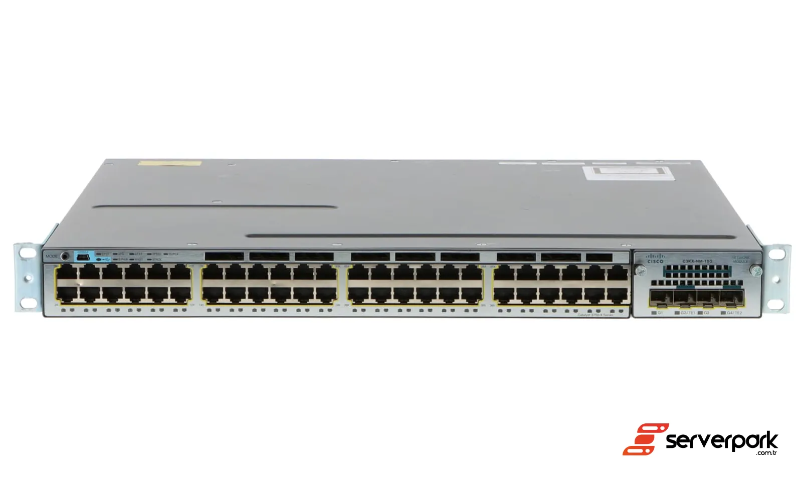 Cisco Catalyst 3750X | 48x 1Gb RJ-45 | 1x 350W | C3KX-NM-1G | PN: WS-C3750X-48T-S
