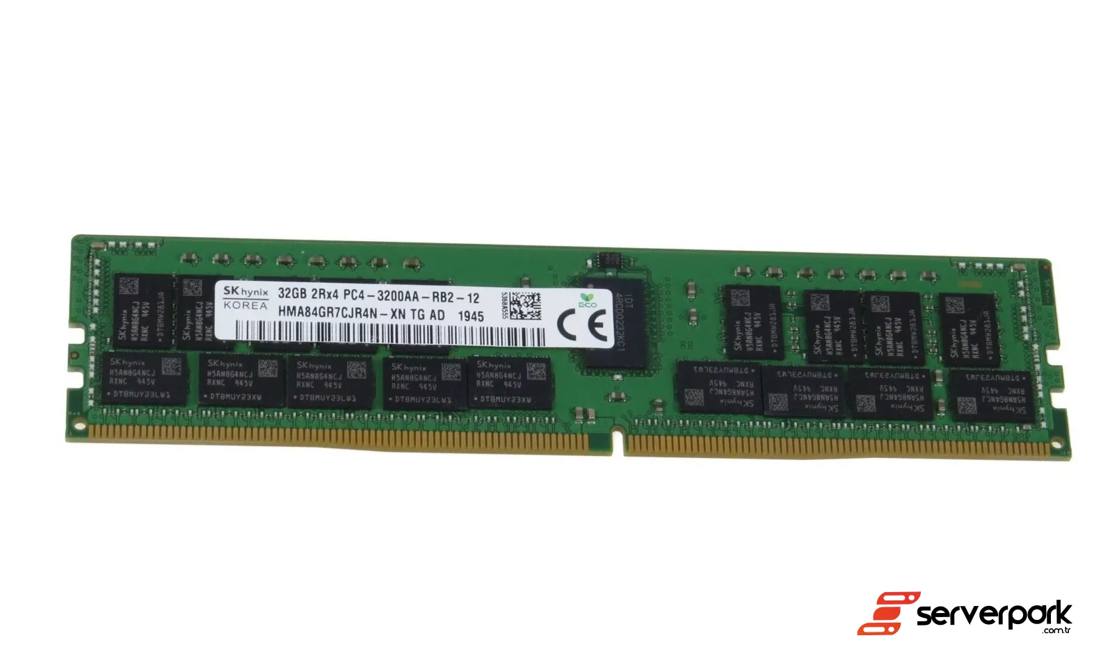 SK Hynix 32 GB 2Rx4 PC4-3200AA R-DIMM DDR4 REG ECC – PN: HMA84GR7DJR4N-XN