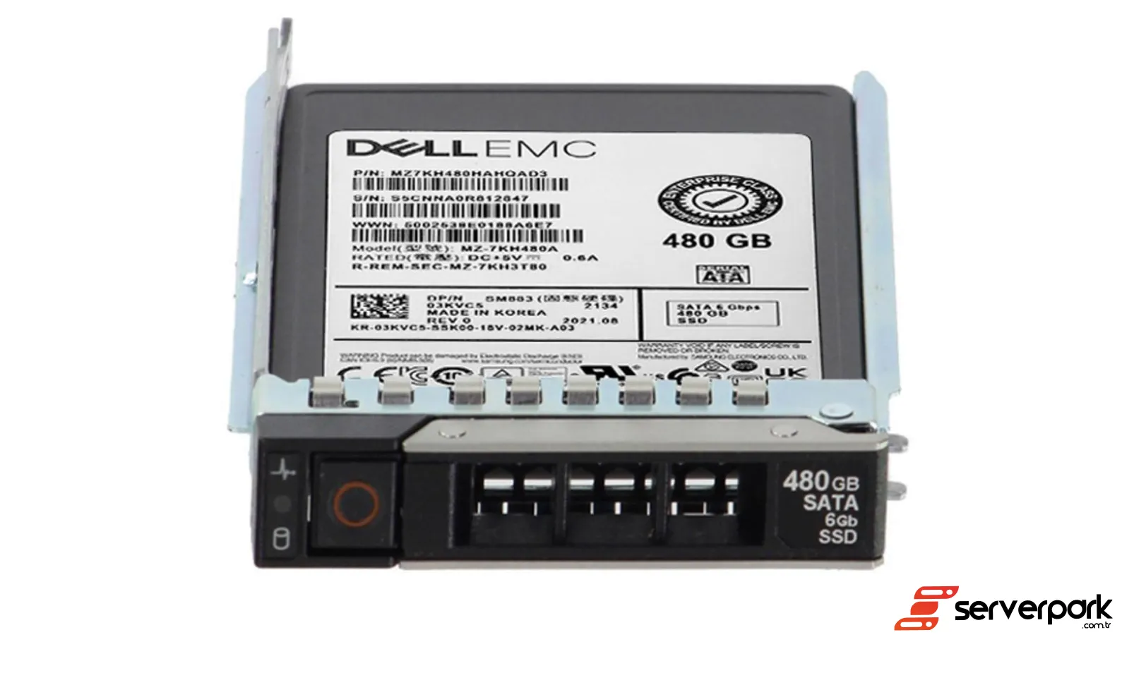DELL 480GB 2.5' SATA SSD - PN: 08RRW8 / 8RRW8