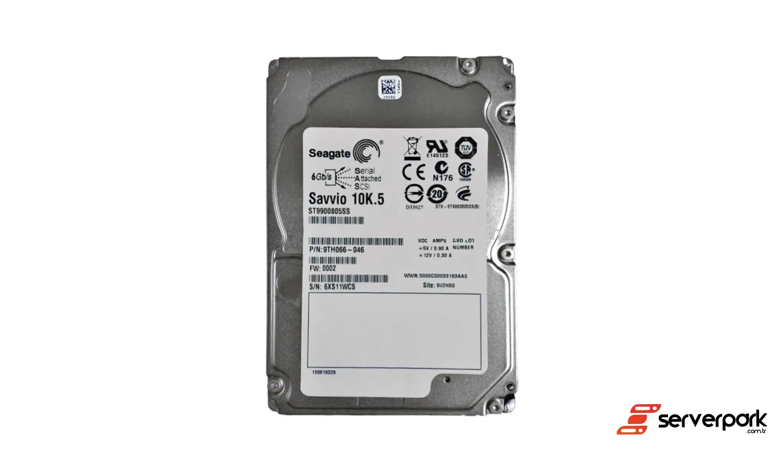 Seagate Savvio 10K.5 900GB 2.5' SAS HDD - PN: 9TH066-046