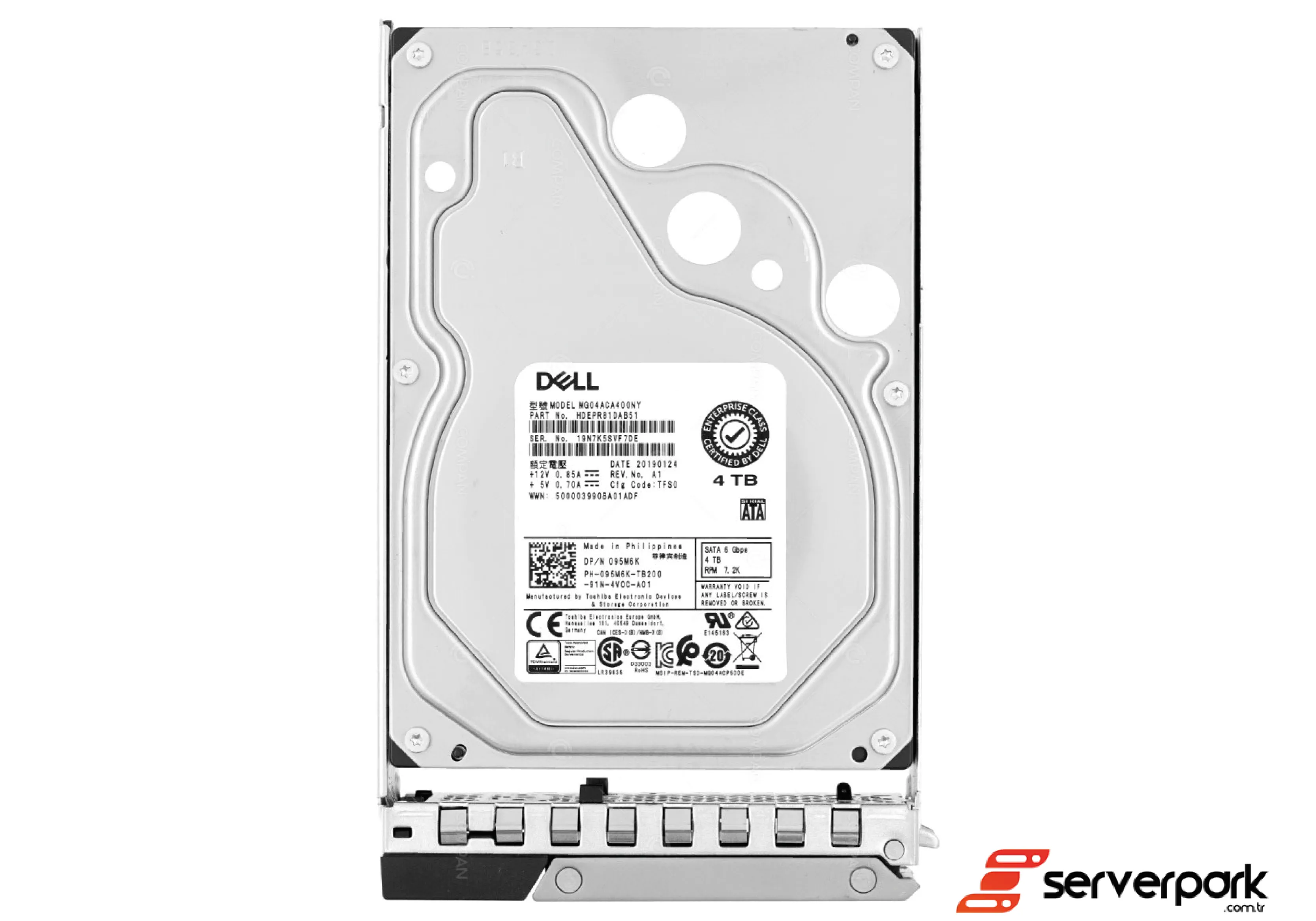 DELL 4TB  7.2K SATA HDD  3.5' - 095M6K / 95M6K