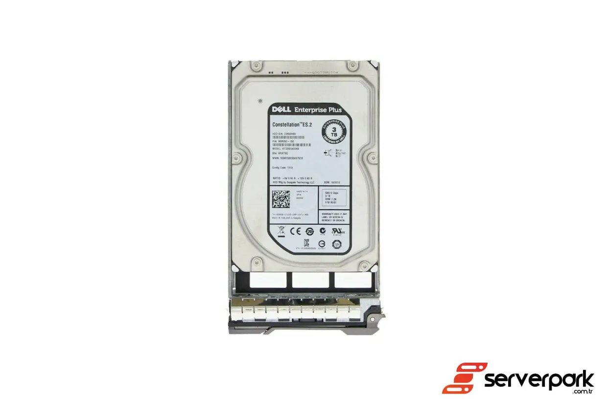 DELL 3TB 6G 7.2K SAS Hard Disk - PN: 00KK92 / 0KK92