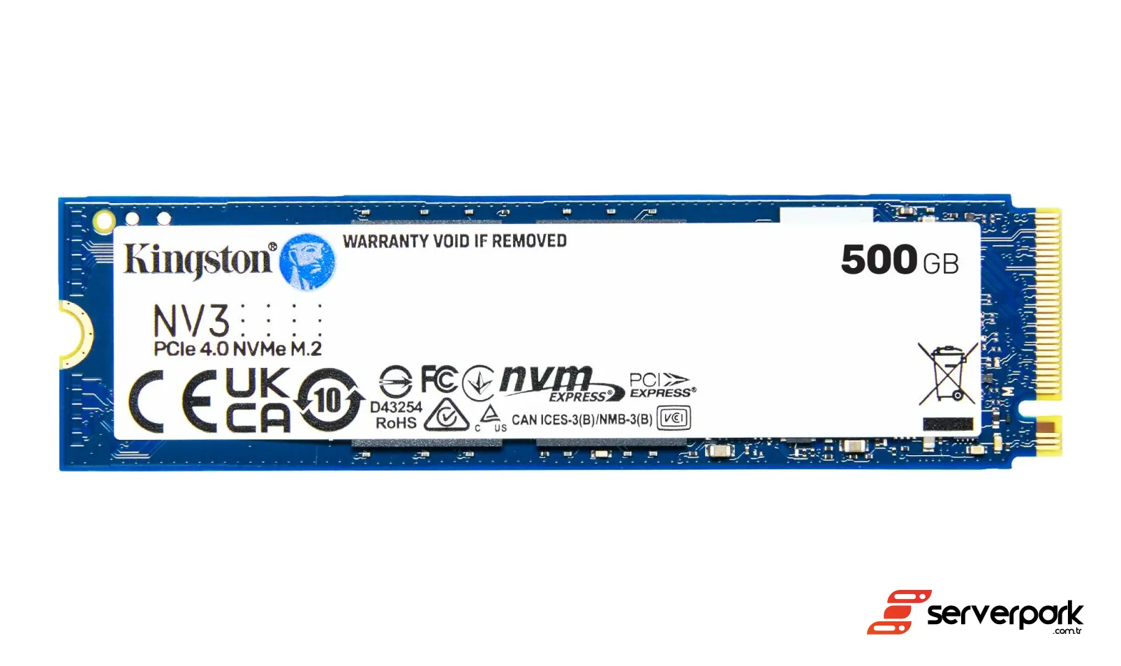 Kingston NV3 500GB NVMe M.2 SSD - PN: SNV3S/500G