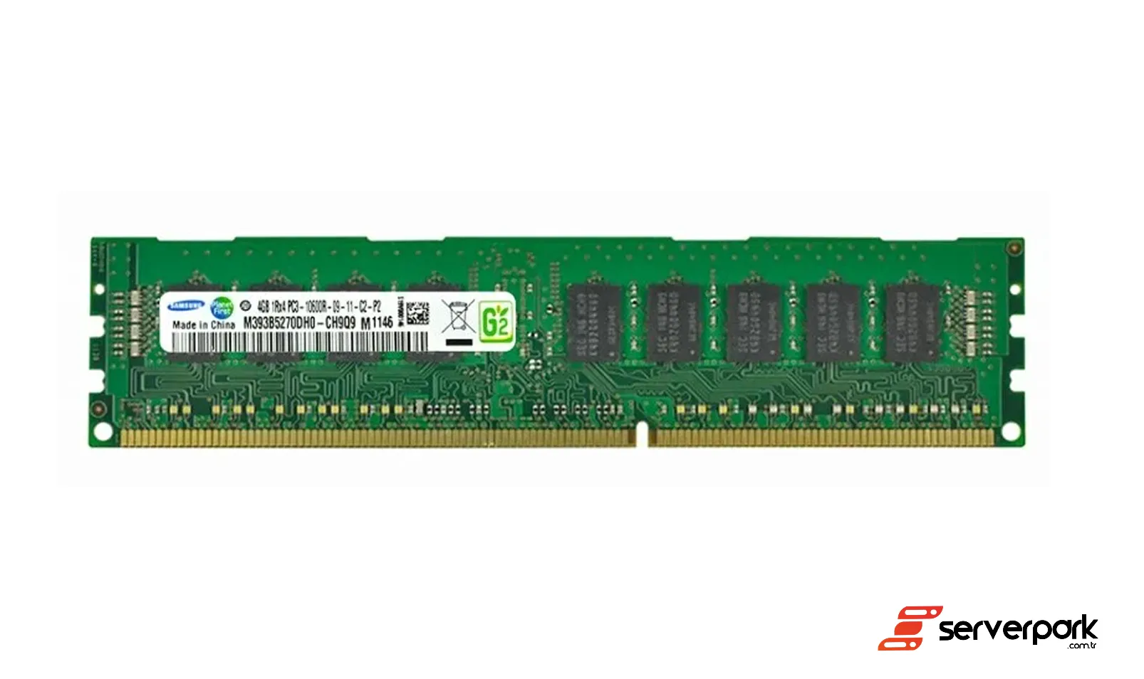 Samsung 32GB 4Rx4 PC3L-10600R RDIMM DDR3 ECC PN: M393B4G70DM0-YH9