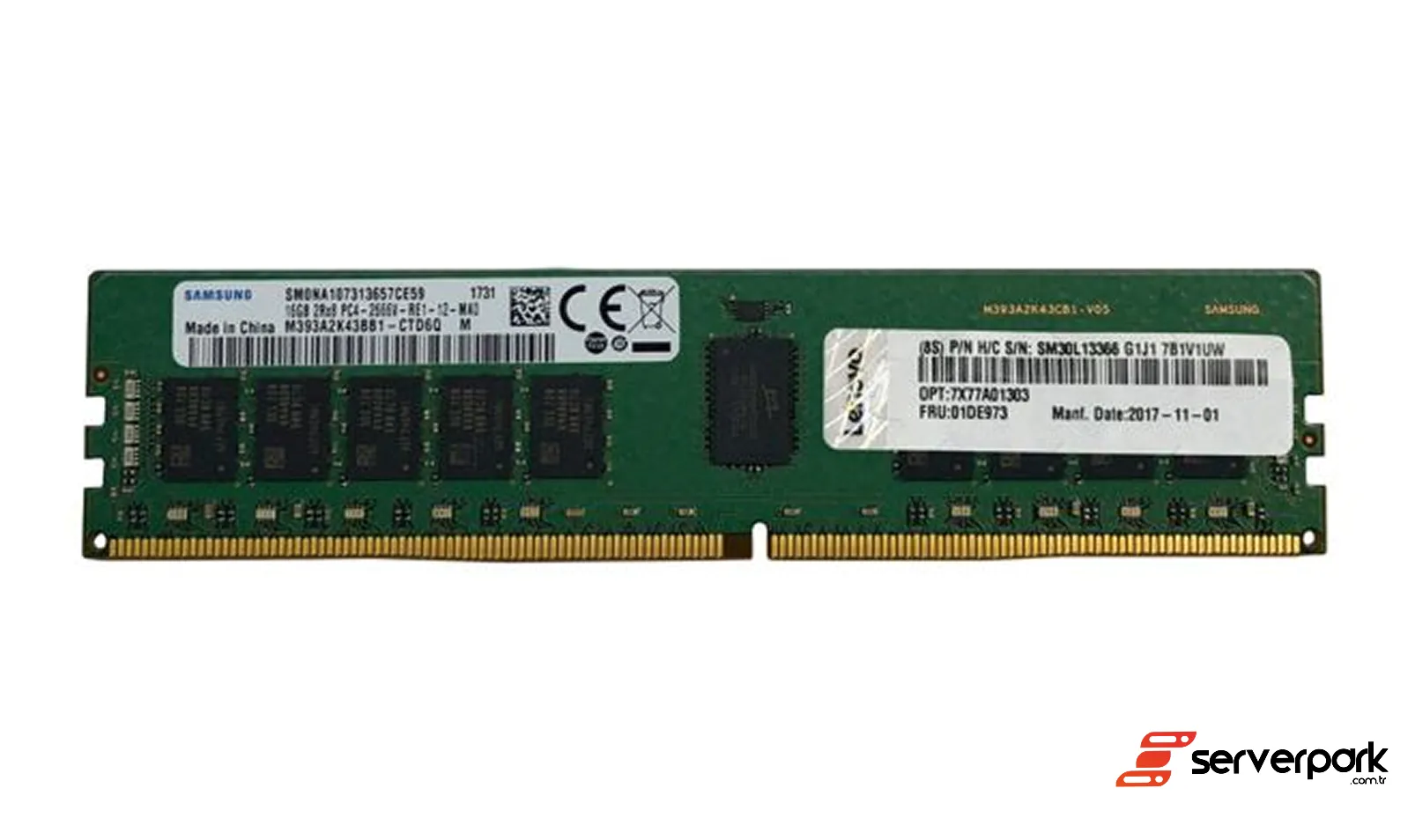 Lenovo 16GB 1Rx8 PC5 4800B R-DIMM DDR5 PN: 4X77A77029