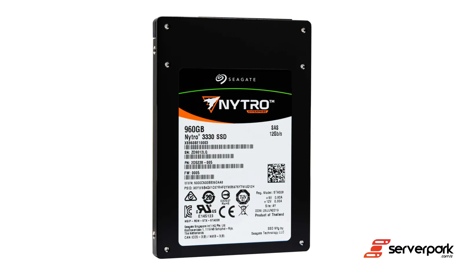 Seagate Nytro 3330 960GB 2.5' SAS SSD - PN: XS960SE10003