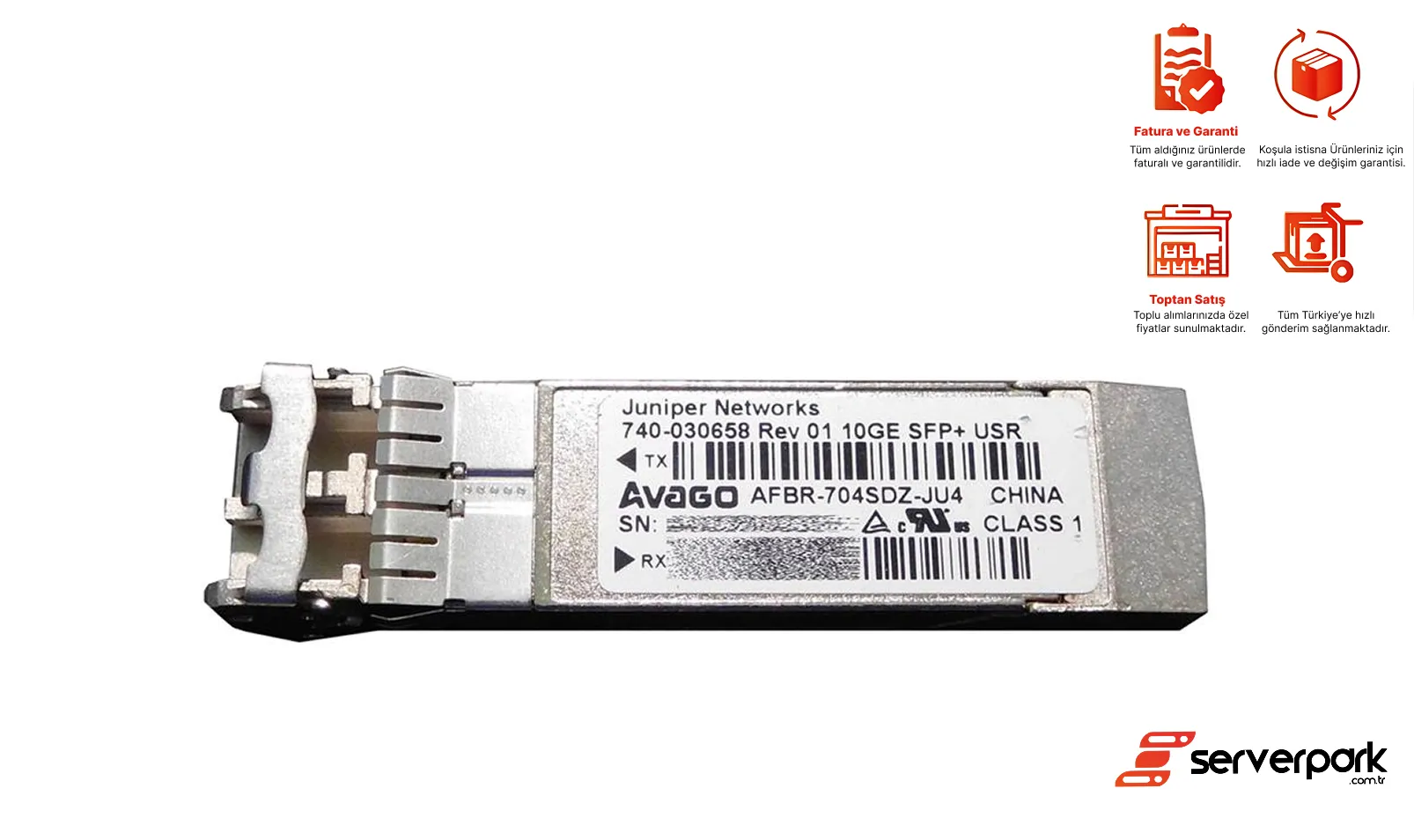 Avago 10Gbps SFP+ Module / Gbic - PN: AFBR-704SDZ-JU4