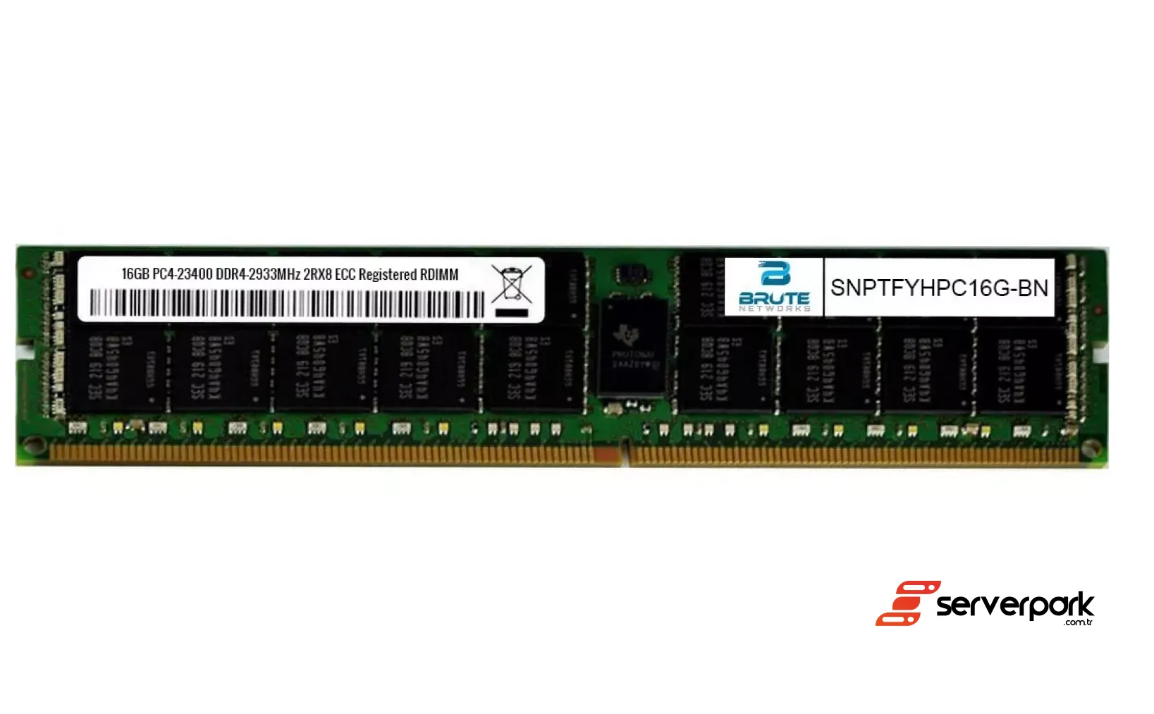 DELL 16GB 2Rx8 PC4-2933Y  R-DIMM DDR4  REG ECC - PN : SNPTFYHPC / 16G