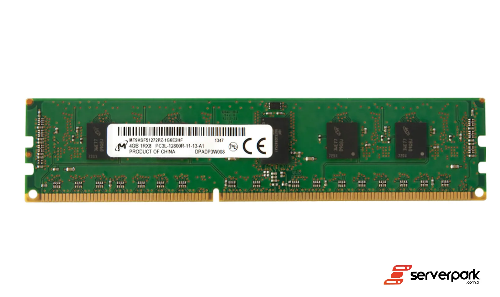 Micron 4GB 1Rx8 PC3L-12800R DDR3 REG ECC PN:MT9KSF51272PZ