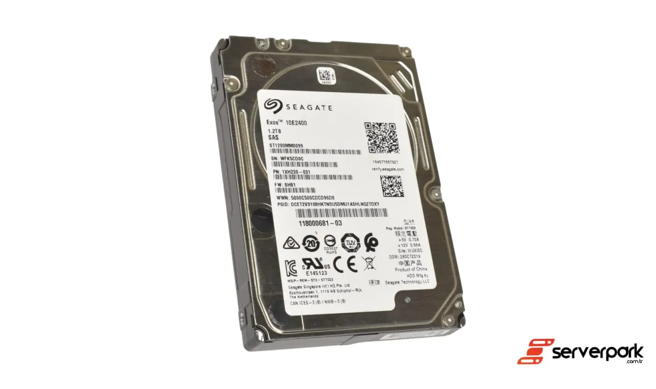 Seagate 1.2TB 2.5' 10K 12G SAS HDD - 1XH230-031