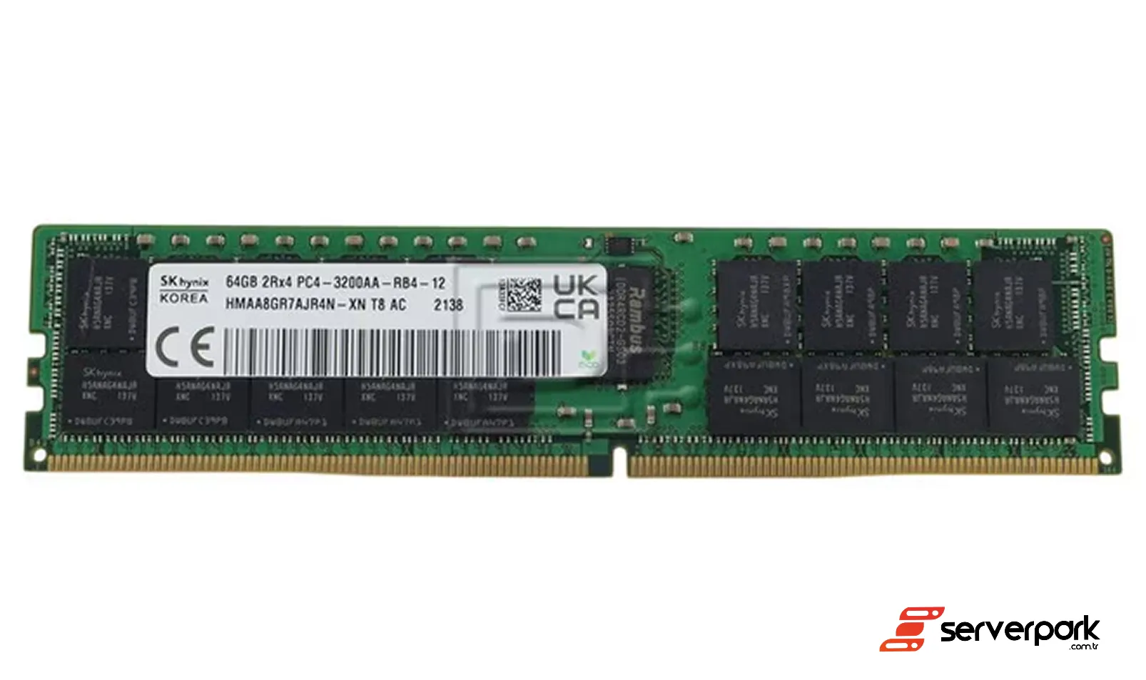 SK hynix 64GB 2Rx4 PC4 3200AA R-DIMM DDR4 PN: HMAA8GR7AJR4N-XN -