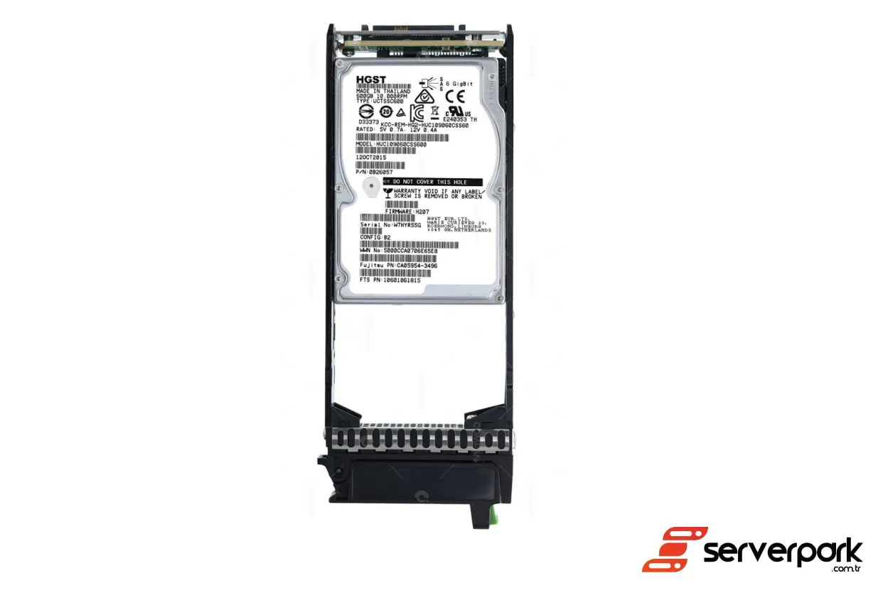 Fujitsu Eternus 600GB 12G 10K SAS Hard Disk - PN: CA05954-3496 / CA07670-E703