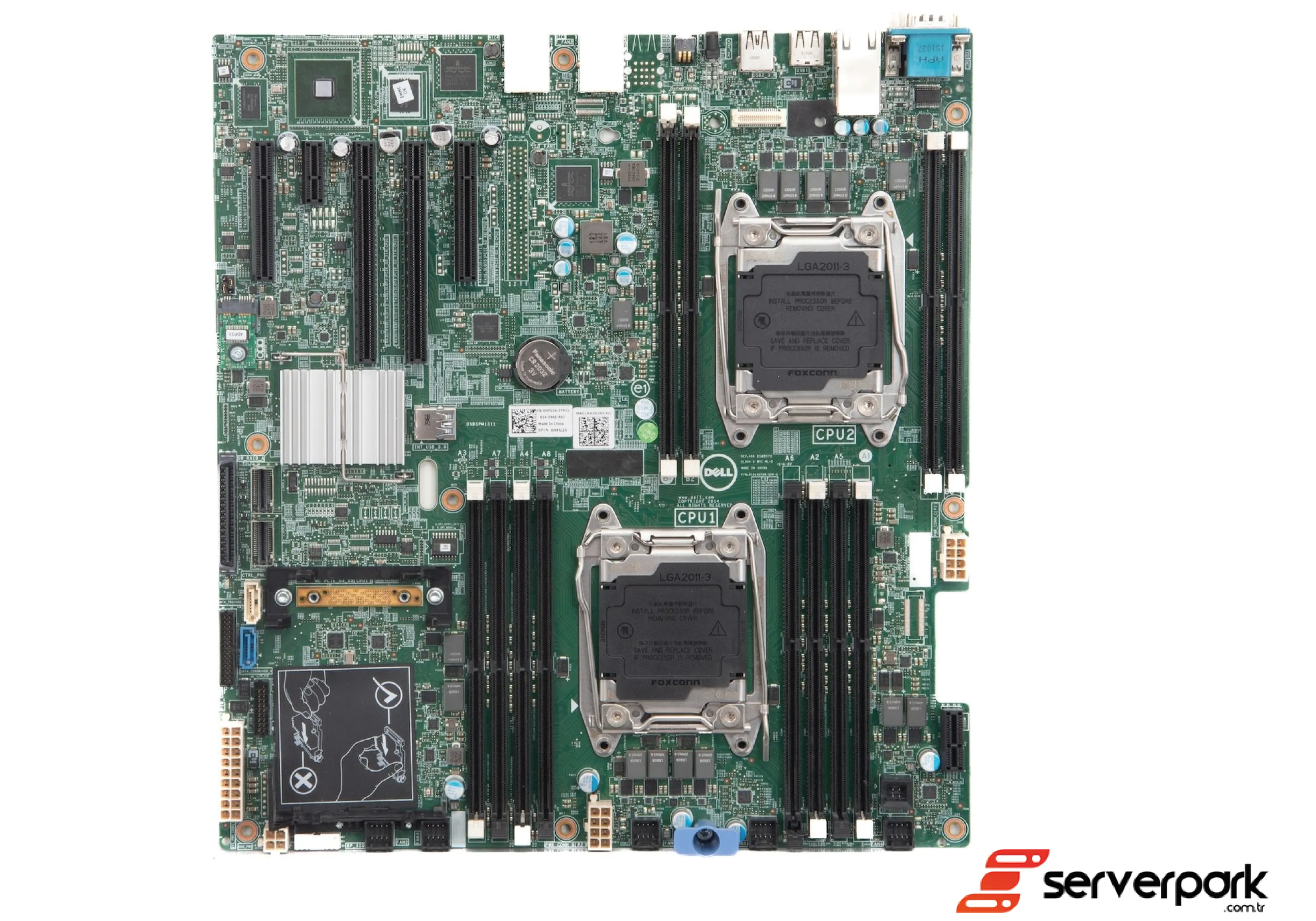 DELL PowerEdge R430 / R530  Motherboard  - PN : 0HFG24 / HFG24