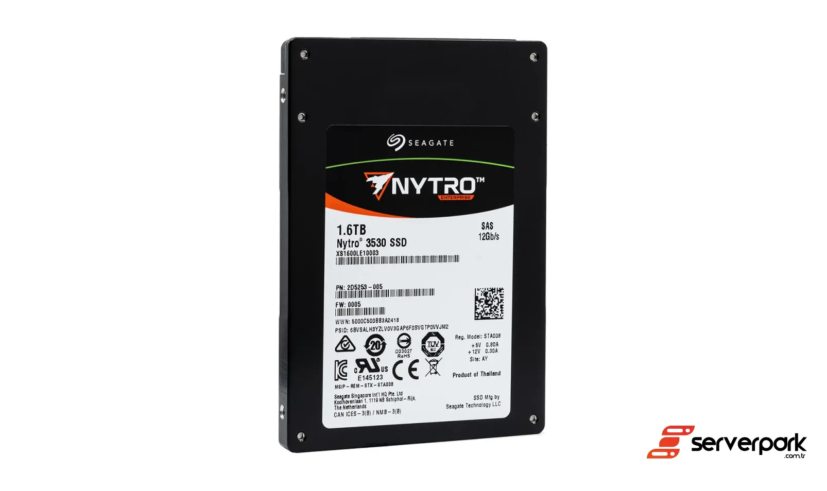 Seagate 1.6TB 2.5' SAS SSD - PN: XS1600LE10003